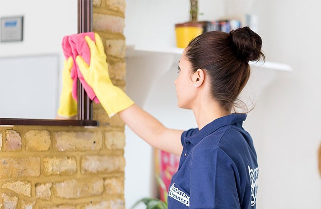 Cleaner cleaning shelf - domestic cleaning