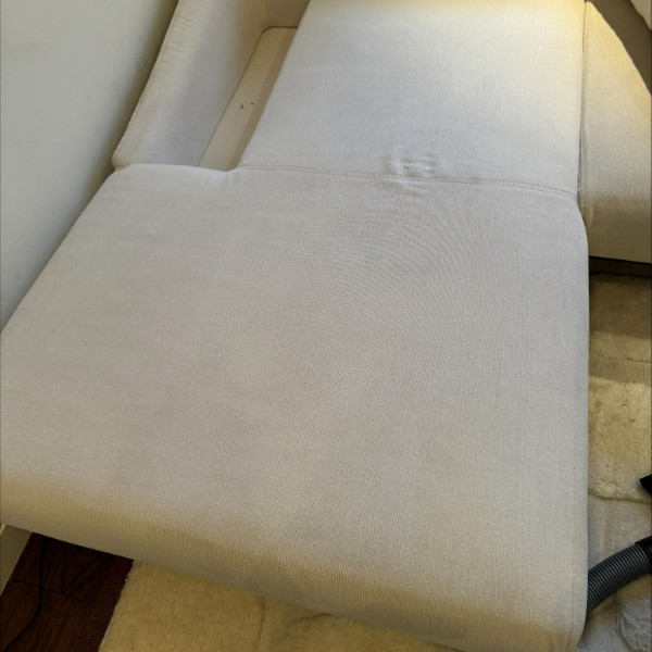 Sofa after professional deep cleaning