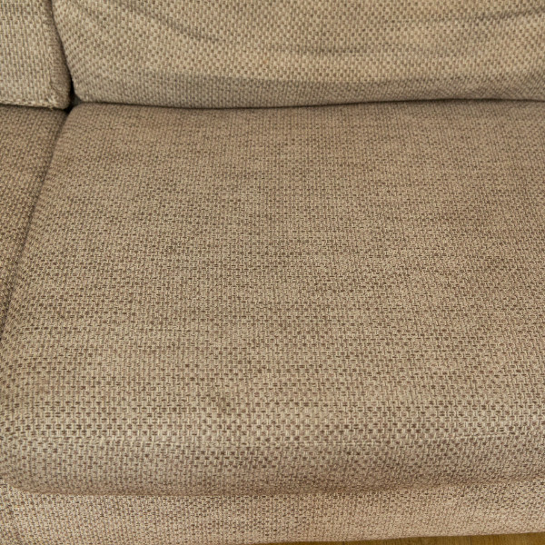 Cream sofa after professional upholstery cleaning