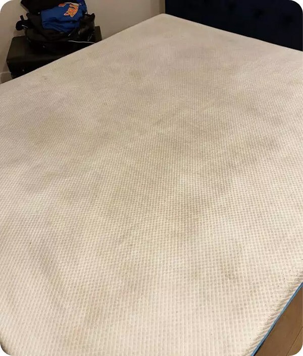 Steam cleaned mattress in a London property