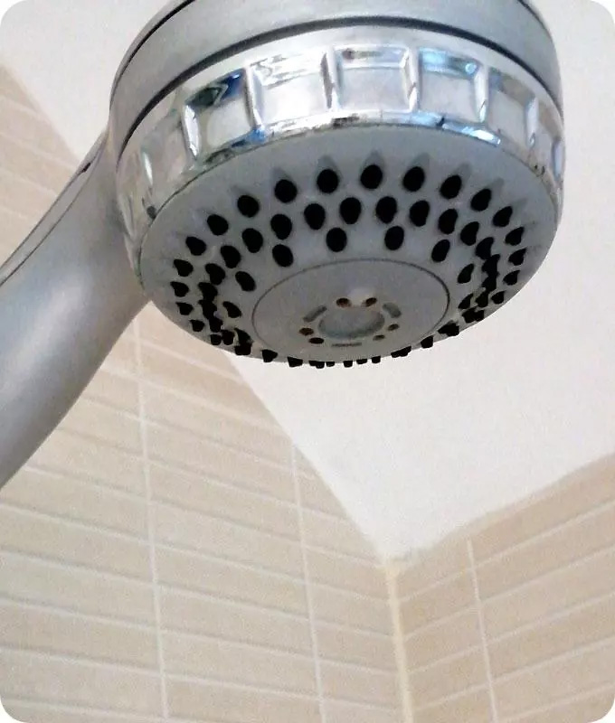 Cleaned shower head